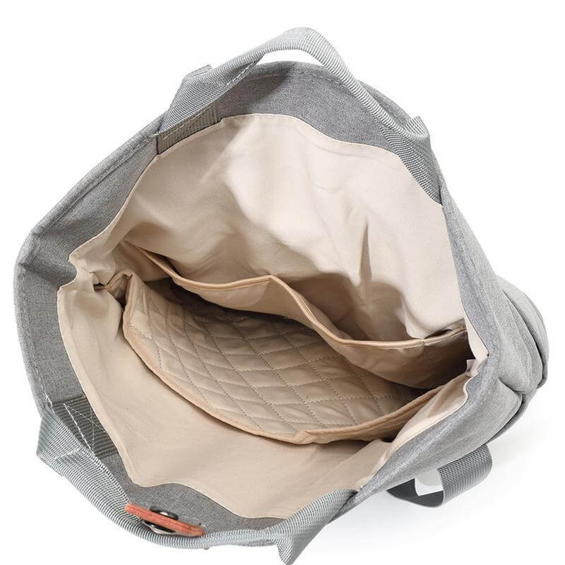 LORETTO - SANTHOME 2-in-1 Messenger & Tote Bag - Light Grey - Crossbody & Messenger Bags & Shopping & Tote Bags - Eco-Friendly Corporate Gifts Dubai