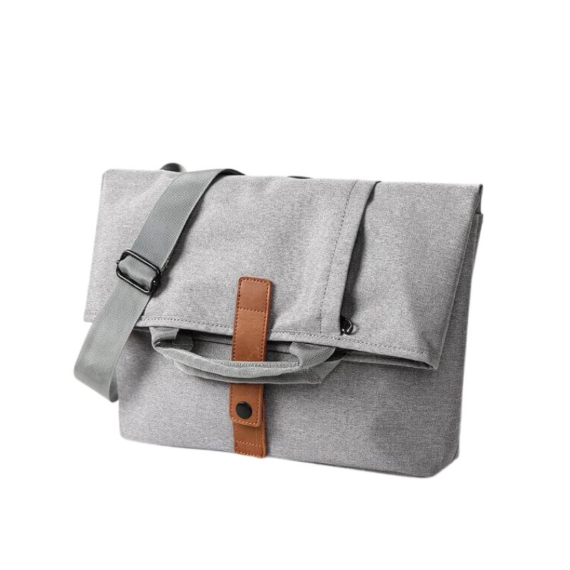 LORETTO - SANTHOME 2-in-1 Messenger & Tote Bag - Light Grey - Crossbody & Messenger Bags & Shopping & Tote Bags - Eco-Friendly Corporate Gifts Dubai