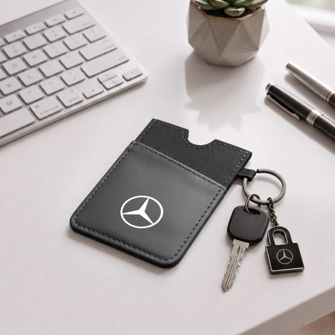 LUGANO - Vertical RFID Cardholder Wallet with Keyring - Carbon - Card Holders & Wallets - Eco-Friendly Corporate Gifts Dubai
