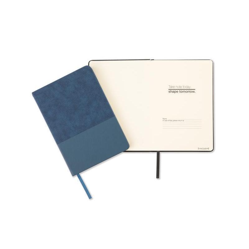 LYSS - Santhome® A5 Thermo PU Hard Cover Notebook - Blue - Notebooks, Pads & Folders - Eco-Friendly Corporate Gifts Dubai