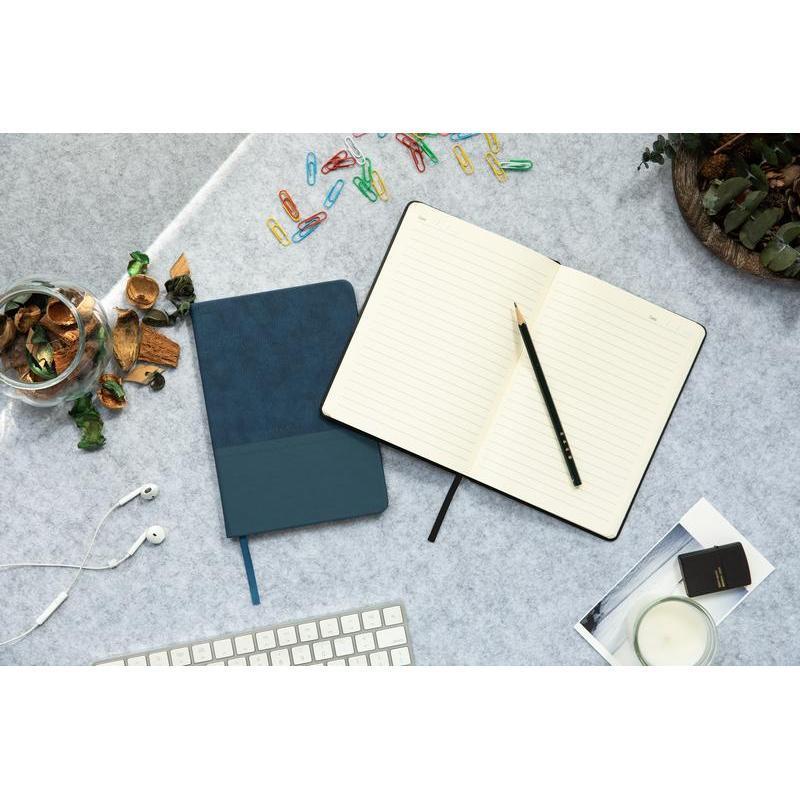 LYSS - Santhome® A5 Thermo PU Hard Cover Notebook - Blue - Notebooks, Pads & Folders - Eco-Friendly Corporate Gifts Dubai