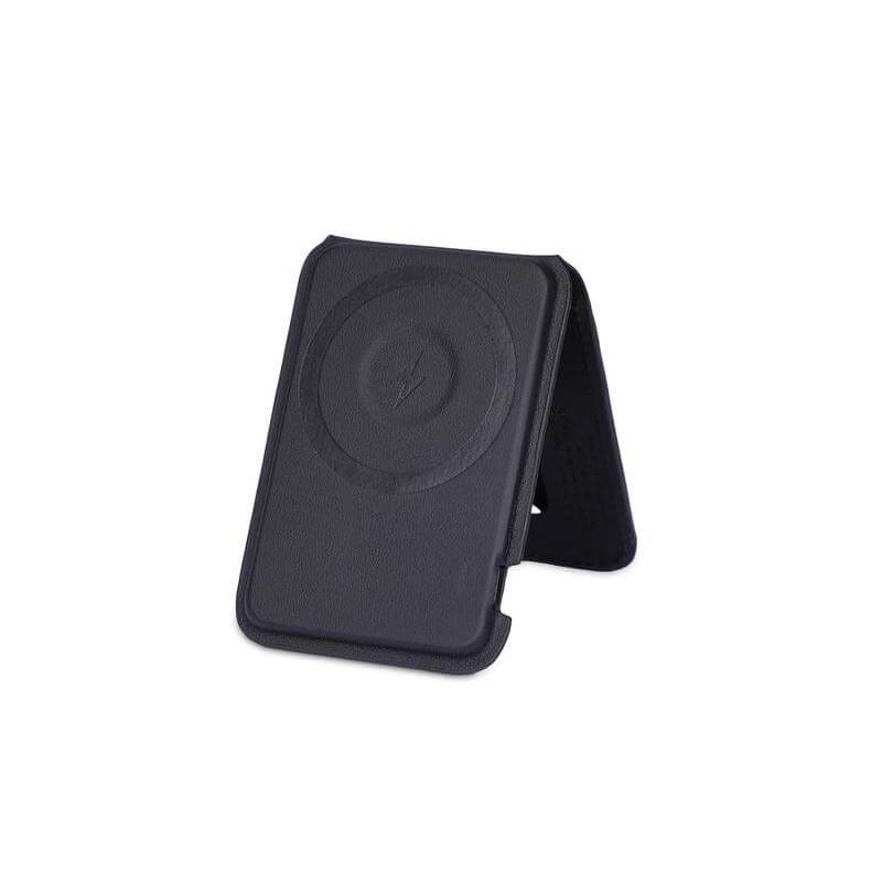 MAG3 - Giftology 3-in-1 Magnetic Wireless Charger Card Holder - Black - Mobile & Phone Accessories - Eco-Friendly Corporate Gifts Dubai