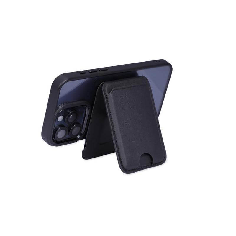 MAG3 - Giftology 3-in-1 Magnetic Wireless Charger Card Holder - Black - Mobile & Phone Accessories - Eco-Friendly Corporate Gifts Dubai
