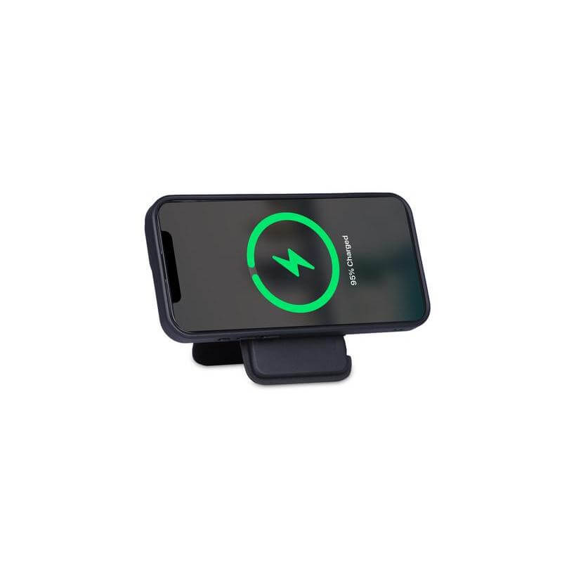 MAG3 - Giftology 3-in-1 Magnetic Wireless Charger Card Holder - Black - Mobile & Phone Accessories - Eco-Friendly Corporate Gifts Dubai