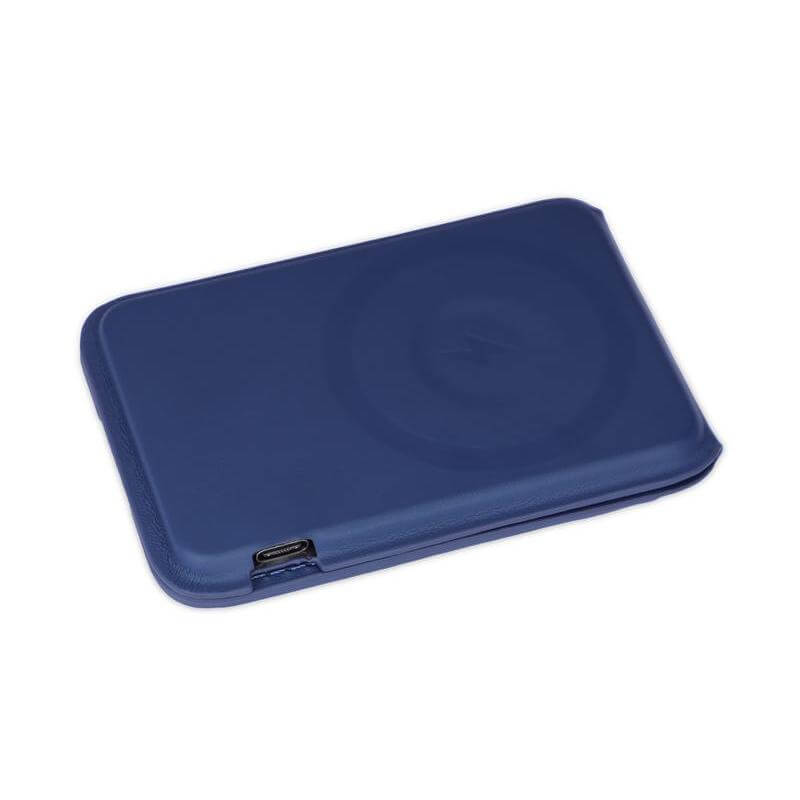MAG3 - Giftology 3-in-1 Magnetic Wireless Charger Card Holder - Navy - Mobile & Phone Accessories - Eco-Friendly Corporate Gifts Dubai
