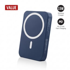 Maglite 5K - 5000 mAh Magnetic Wireless Power Bank - Navy Blue - Powerbanks - Eco-Friendly Corporate Gifts Dubai