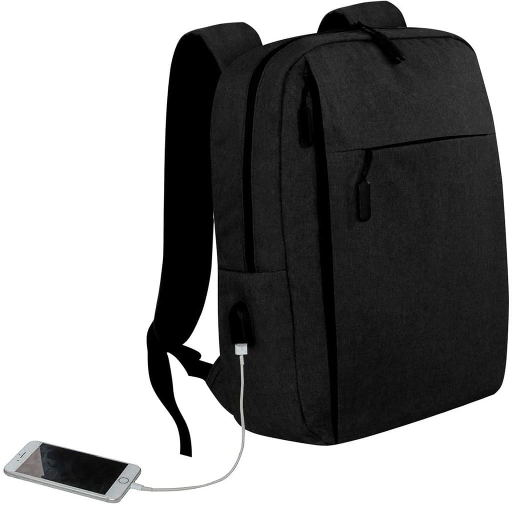 MALACCA XL - Giftology XL Laptop Backpack 21L - Black - Backpacks - Eco-Friendly Corporate Gifts Dubai