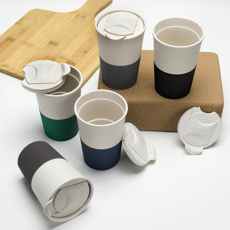 MALTA - Reusable Wheatstraw Cup 350ml - Black - Mugs & Cups - Eco-Friendly Corporate Gifts Dubai
