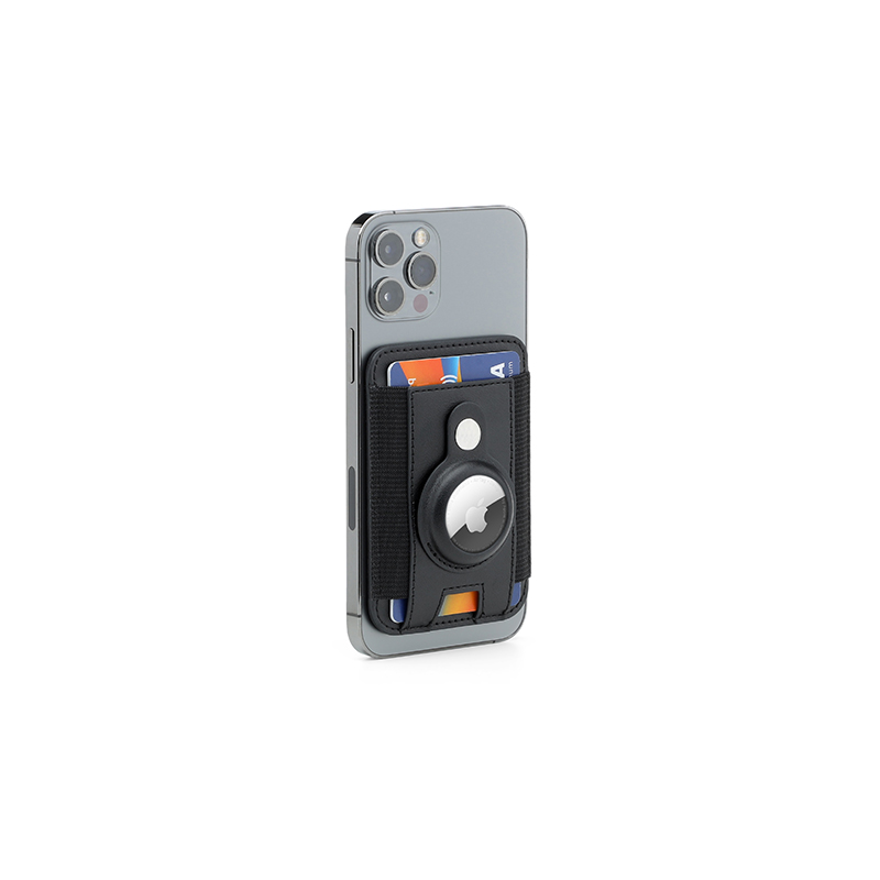 MARZ - Santhome® Magnetic Phone Cardholder with Santhome Tag Pocket - Black - Mobile & Phone Accessories & Card Holders & Wallets - Eco-Friendly Corporate Gifts Dubai