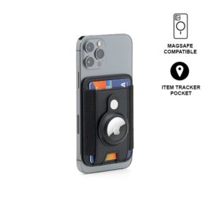MARZ - Santhome® Magnetic Phone Cardholder with Santhome Tag Pocket - Black - Mobile & Phone Accessories & Card Holders & Wallets - Eco-Friendly Corporate Gifts Dubai