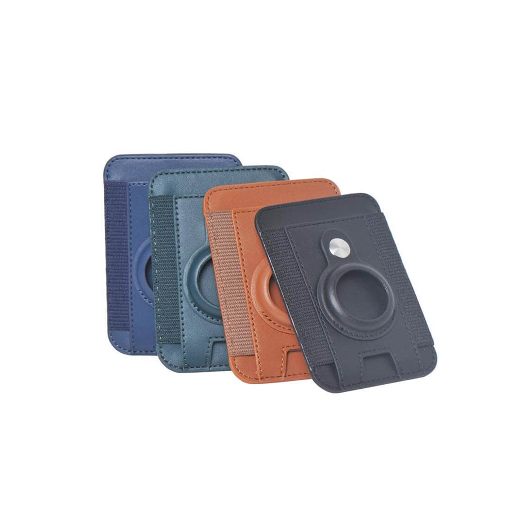 MARZ - Santhome® Magnetic Phone Cardholder with Santhome Tag Pocket - Tan - Mobile & Phone Accessories & Card Holders & Wallets - Eco-Friendly Corporate Gifts Dubai