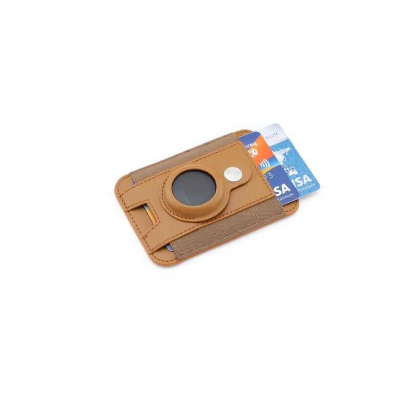 MARZ - Santhome® Magnetic Phone Cardholder with Santhome Tag Pocket - Tan - Mobile & Phone Accessories & Card Holders & Wallets - Eco-Friendly Corporate Gifts Dubai