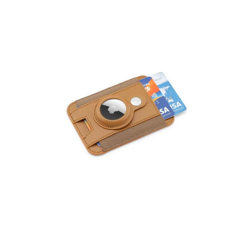 MARZ - Santhome® Magnetic Phone Cardholder with Santhome Tag Pocket - Tan - Mobile & Phone Accessories & Card Holders & Wallets - Eco-Friendly Corporate Gifts Dubai