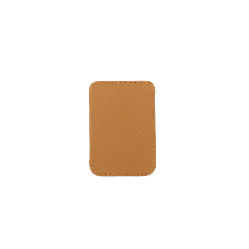 MARZ - Santhome® Magnetic Phone Cardholder with Santhome Tag Pocket - Tan - Mobile & Phone Accessories & Card Holders & Wallets - Eco-Friendly Corporate Gifts Dubai