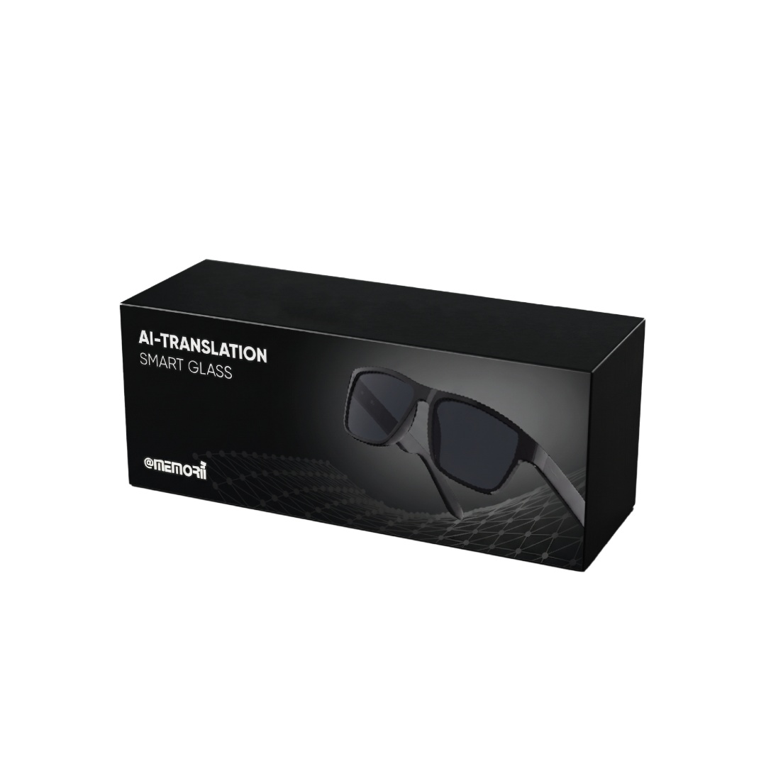 @memorii AI Translation Smart Glass - Black - Mobile & Phone Accessories - Eco-Friendly Corporate Gifts Dubai