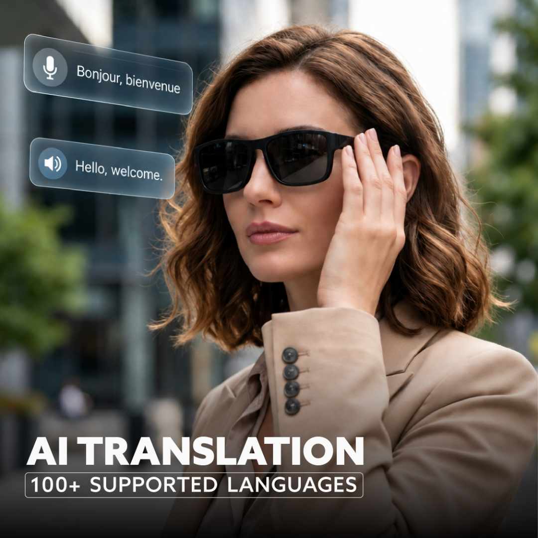 @memorii AI Translation Smart Glass - Black - Mobile & Phone Accessories - Eco-Friendly Corporate Gifts Dubai