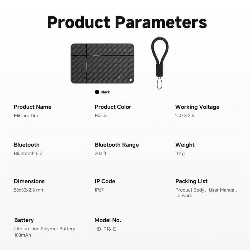 MiLi MiCard Pro Duo - Mobile & Phone Accessories & Travel Accessories - Eco-Friendly Corporate Gifts Dubai