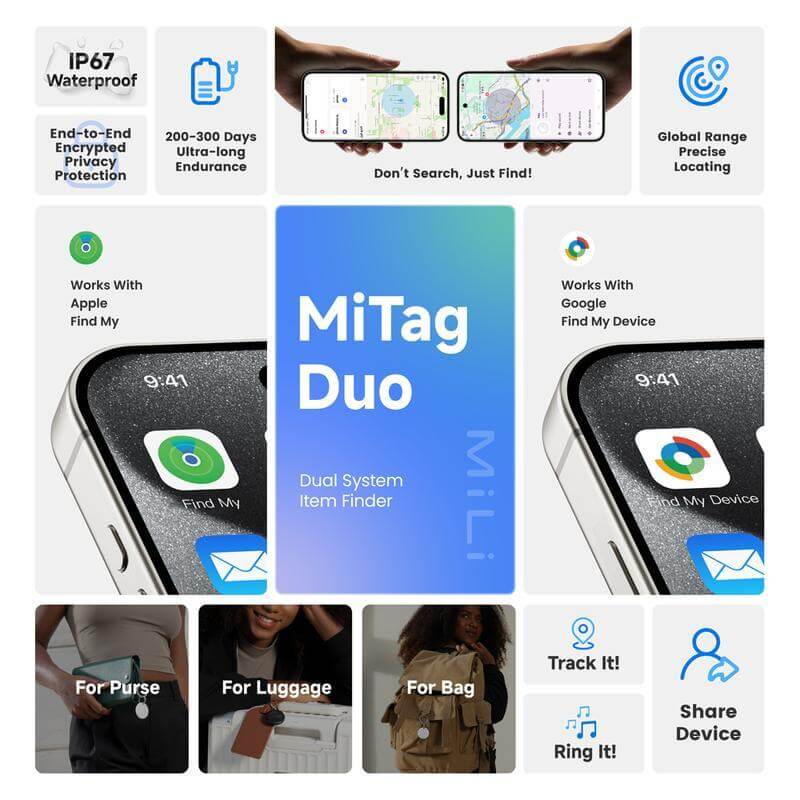 MiLi MiTag Duo - Mobile & Phone Accessories & Travel Accessories - Eco-Friendly Corporate Gifts Dubai