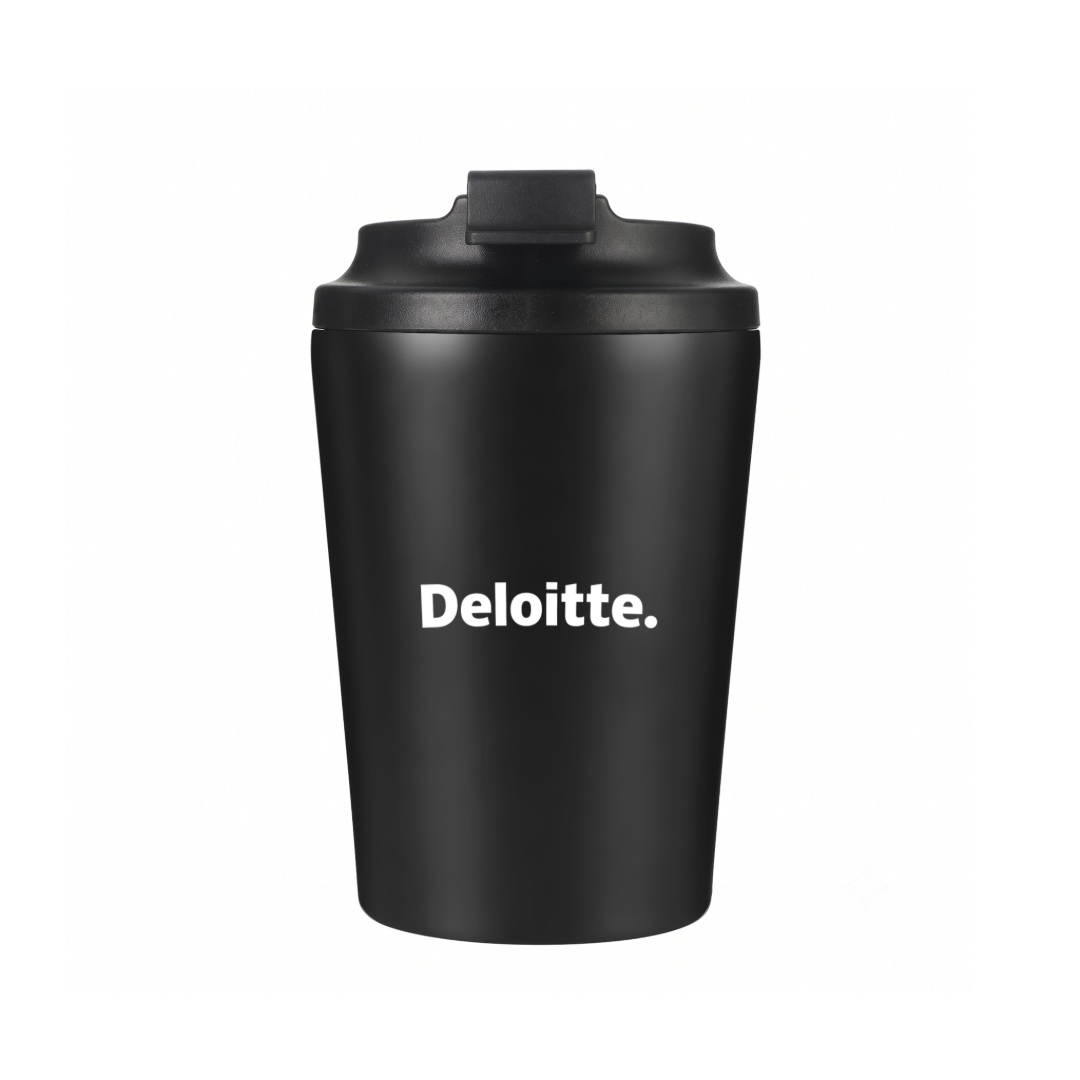 MILOS - Hans Larsen Double Wall Coffee Mug 350 ml - Black - Mugs & Cups - Eco-Friendly Corporate Gifts Dubai
