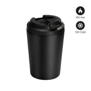MILOS - Hans Larsen Double Wall Coffee Mug 350 ml - Black - Mugs & Cups - Eco-Friendly Corporate Gifts Dubai