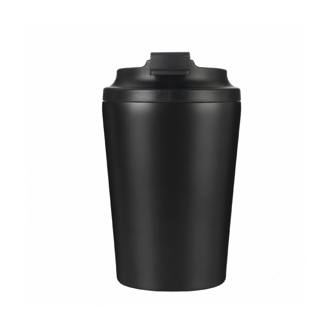 MILOS - Hans Larsen Double Wall Coffee Mug 350 ml - Black - Mugs & Cups - Eco-Friendly Corporate Gifts Dubai