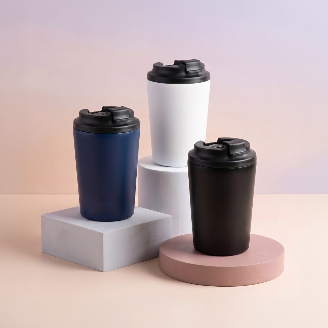 MILOS - Hans Larsen Double Wall Coffee Mug 350 ml - Black - Mugs & Cups - Eco-Friendly Corporate Gifts Dubai