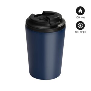 MILOS - Hans Larsen Double Wall Coffee Mug 350 ml - Navy Blue - Mugs & Cups - Eco-Friendly Corporate Gifts Dubai