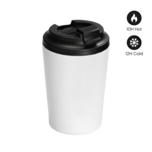 MILOS - Hans Larsen Double Wall Coffee Mug 350 ml - White - Mugs & Cups - Eco-Friendly Corporate Gifts Dubai