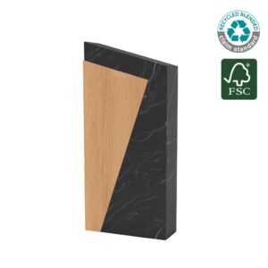 MILOT - Waste-to-Wins® Recycled Award - Black Swirl - Awards & Trophies - Eco-Friendly Corporate Gifts Dubai