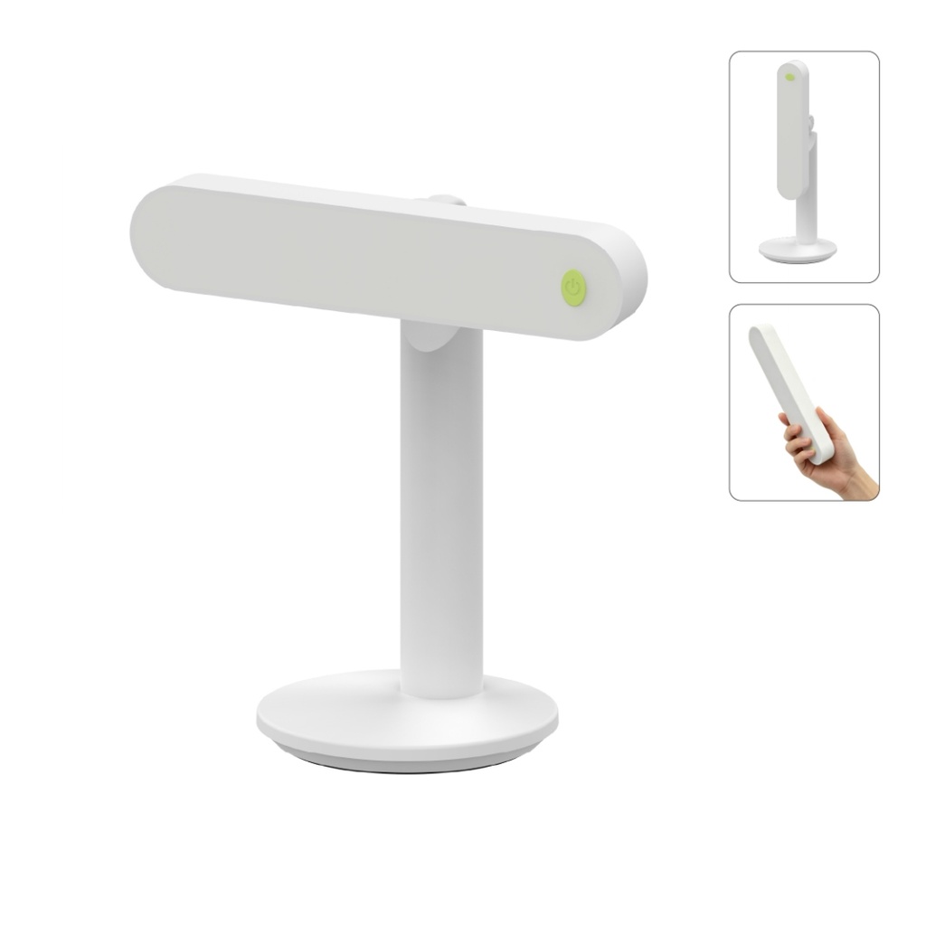 MINSK - @memorii 3 Colors Rechargeable Table Lamp - White - Stationery & Desk Items - Eco-Friendly Corporate Gifts Dubai