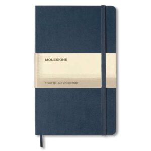 Moleskine Classic Large Ruled Hard Cover Notebook - Sapphire Blue - Notebooks, Pads & Folders - Eco-Friendly Corporate Gifts Dubai