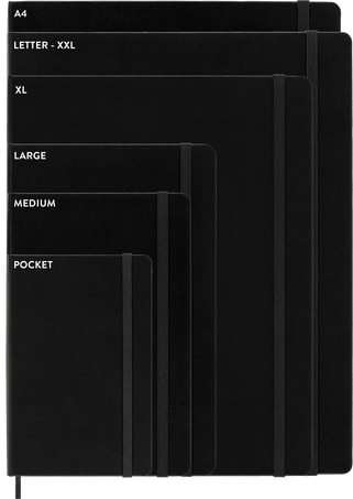 Moleskine Large Notebook - Hard Cover - Plain - Black - Notebooks, Pads & Folders - Eco-Friendly Corporate Gifts Dubai