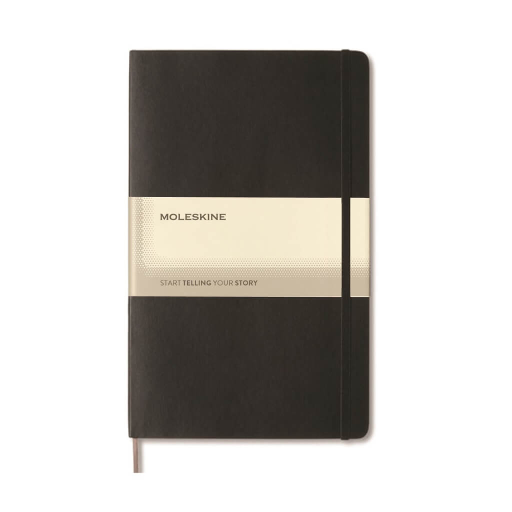 Moleskine Large Notebook - Hard Cover - Plain - Black - Notebooks, Pads & Folders - Eco-Friendly Corporate Gifts Dubai