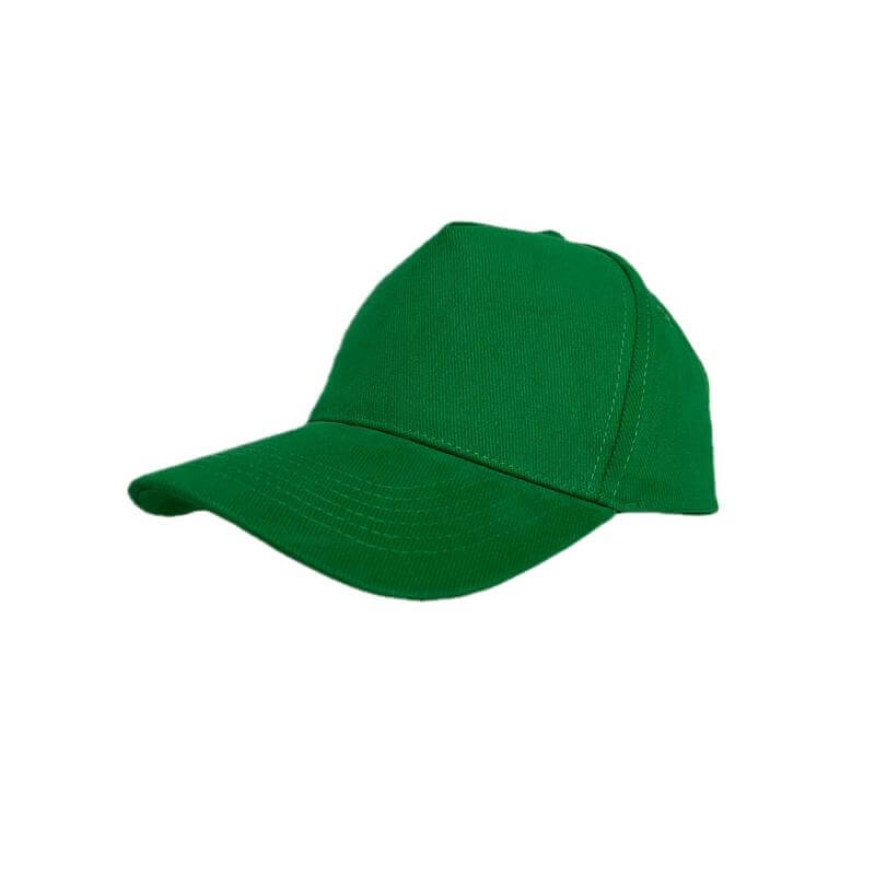 NARVA - 5 Panel Heavy Brushed Cotton Cap - Green - Caps - Eco-Friendly Corporate Gifts Dubai