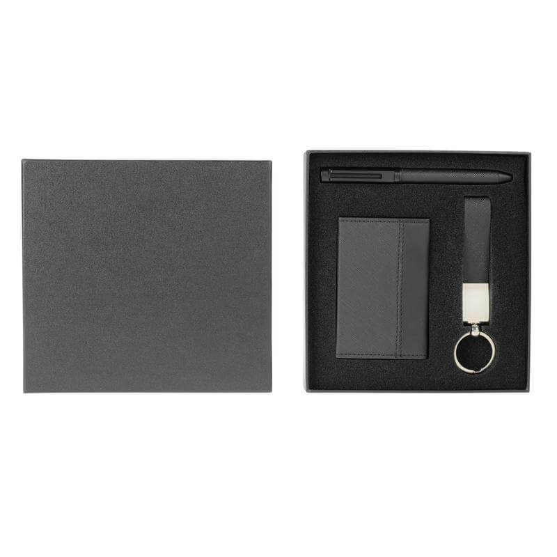 NARVIK - SANTHOME Gift Set (Card Holder, Key Chain and Pen) - Card Holders & Wallets & Gift Sets & Key Holders - Eco-Friendly Corporate Gifts Dubai