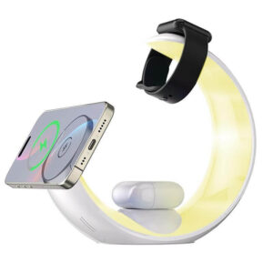 NEXO - Giftology 4-in-1 Wireless Charger with Night Light - White - Chargers - Eco-Friendly Corporate Gifts Dubai