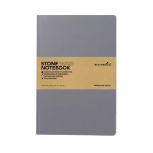 NEYA - eco-neutral Stone Paper Tree-Free Notebook - Grey - Notebooks, Pads & Folders & For your Office - Eco-Friendly Corporate Gifts Dubai