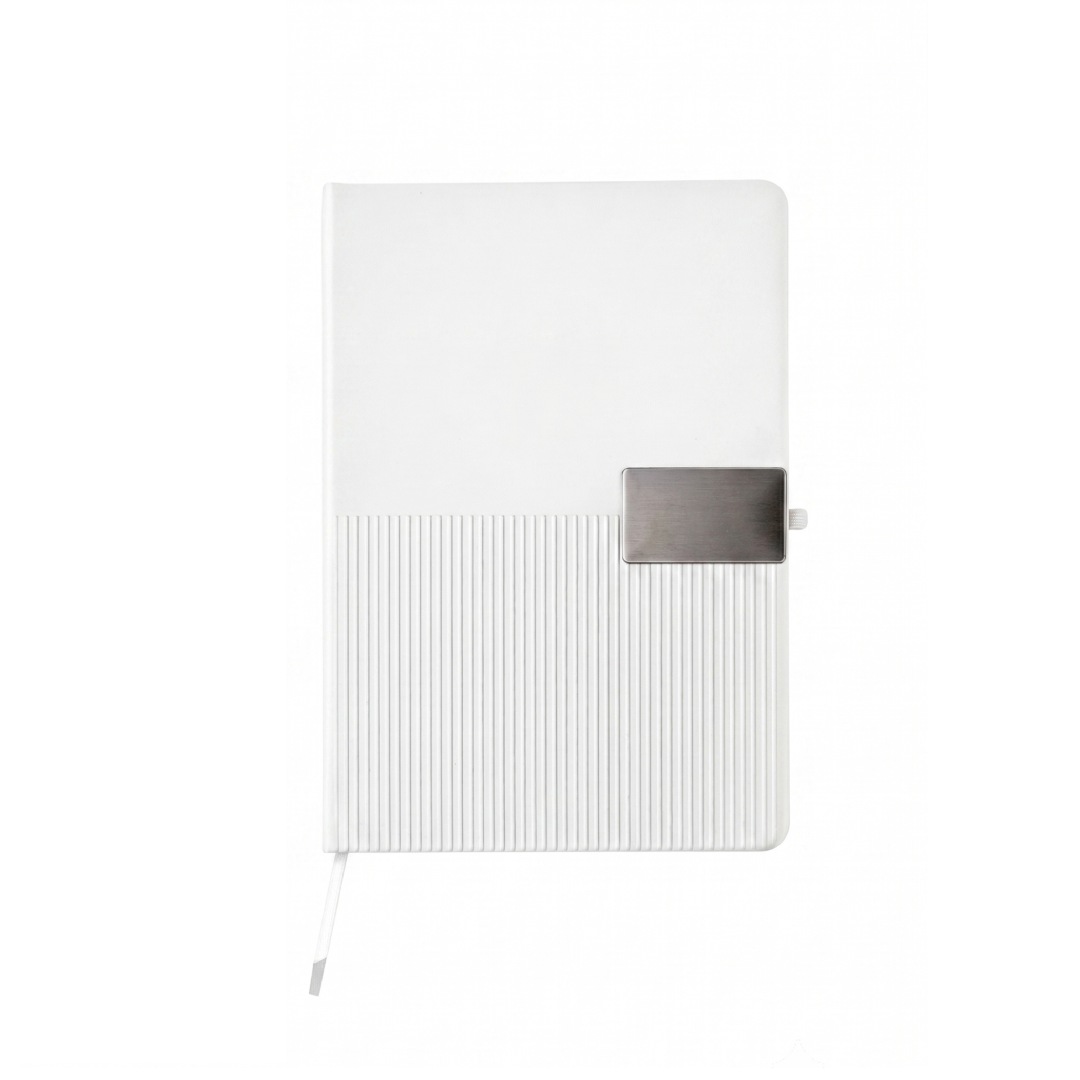 ORION SET - Giftology Set of Temperature Flask, Notebook, Pen and Keychain - White - Gift Sets - Eco-Friendly Corporate Gifts Dubai