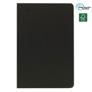 ORSHA - SANTHOME A5 rPET & FSC Certified Notebook - Black (Anti-Microbial) - Notebooks, Pads & Folders & For your Office - Eco-Friendly Corporate Gifts Dubai