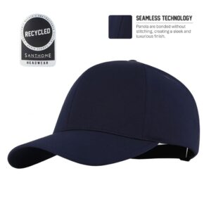 PEAK - Santhome® DryNCool® Advanced Seamless 6-Panel Cap - Navy Blue - Caps - Eco-Friendly Corporate Gifts Dubai