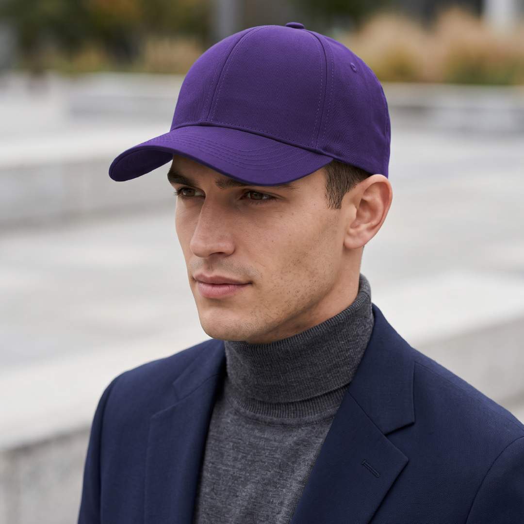 PEAK - Santhome® DryNCool® Advanced Seamless 6-Panel Cap - Purple - Caps - Eco-Friendly Corporate Gifts Dubai