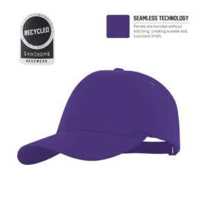 PEAK - Santhome® DryNCool® Advanced Seamless 6-Panel Cap - Purple - Caps - Eco-Friendly Corporate Gifts Dubai