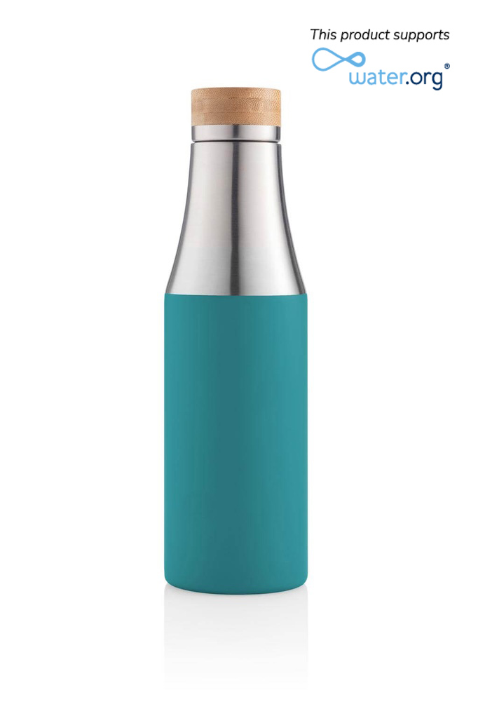 R-BREDA - CHANGE Collection Recycled Insulated Water Bottle - Aqua Green - Flasks & Bottles - Eco-Friendly Corporate Gifts Dubai