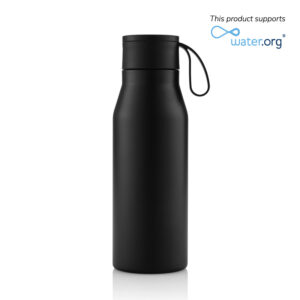 R-NEBRA - CHANGE Collection Recycled Stainless Steel Vacuum Bottle - Black - Flasks & Bottles - Eco-Friendly Corporate Gifts Dubai