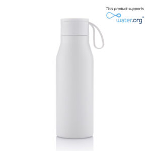 R-NEBRA - CHANGE Collection Recycled Stainless Steel Vacuum Bottle - White - Flasks & Bottles - Eco-Friendly Corporate Gifts Dubai