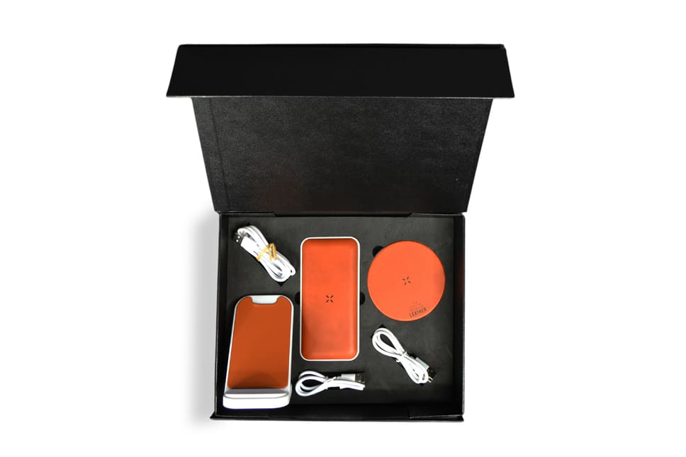 Recycled Leather Gift Set - Gift Sets - Eco-Friendly Corporate Gifts Dubai
