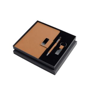 REGENT - Giftology Set of Notebook, Keychain and Pen - Tan - Gift Sets - Eco-Friendly Corporate Gifts Dubai
