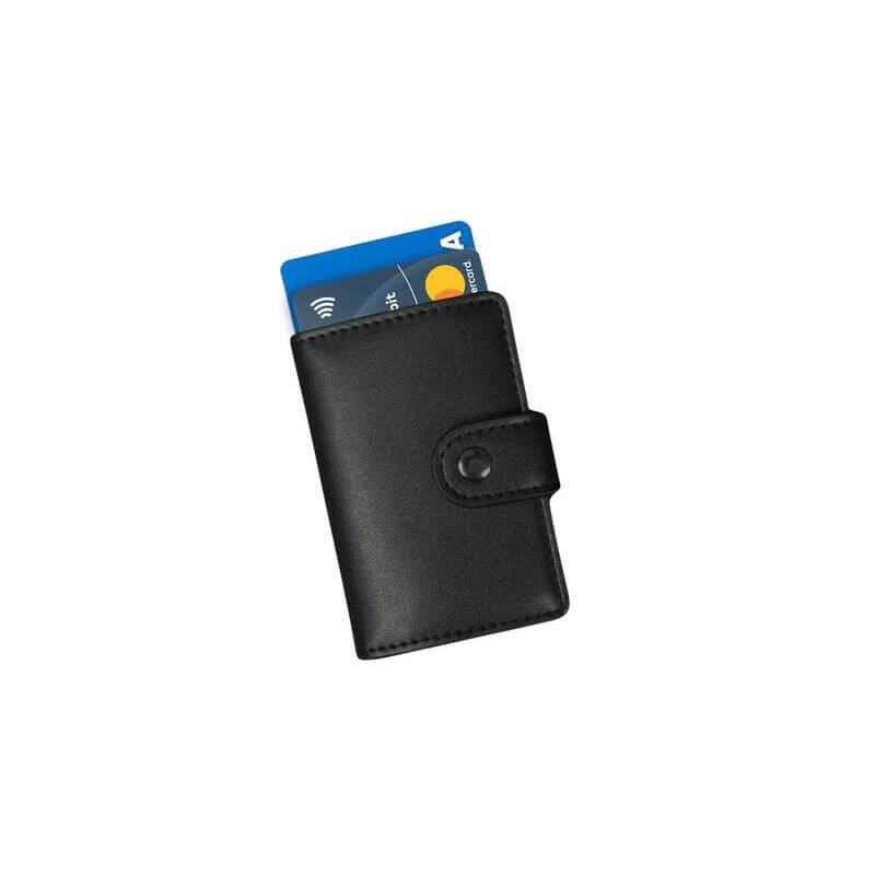 REINE - Set of RFID Card Holder, Key Chain and Pen - Black - Card Holders & Wallets & Key Holders & Gift Sets - Eco-Friendly Corporate Gifts Dubai
