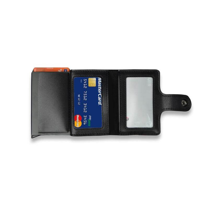 REINE - Set of RFID Card Holder, Key Chain and Pen - Black - Card Holders & Wallets & Key Holders & Gift Sets - Eco-Friendly Corporate Gifts Dubai