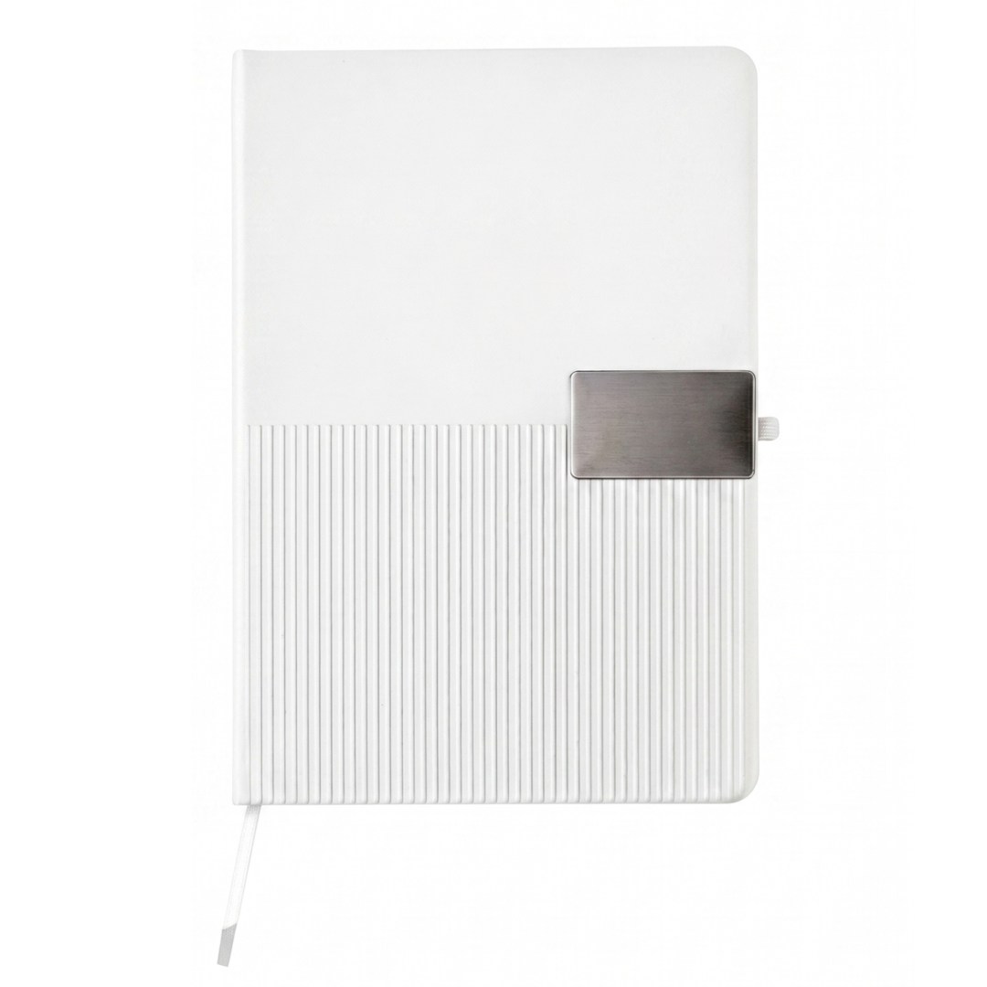 RIPPLE SET - Giftology Set of Notebook and Pen - White - Gift Sets - Eco-Friendly Corporate Gifts Dubai